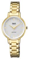 🇯🇵 ®Q&Q Citizen Damenuhr Gold Edelstahl 32mm 3ATM NEU