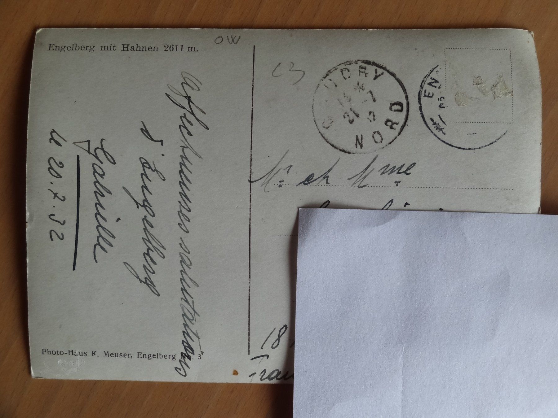 Cartoline postali: Engelberg mit Hahnen – Usato da St Léonard venduto da Riglin 1