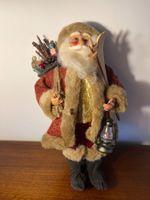 Dekorative Weihnachtsmann Figur mit Laterne und Ski 🎅, 40cm