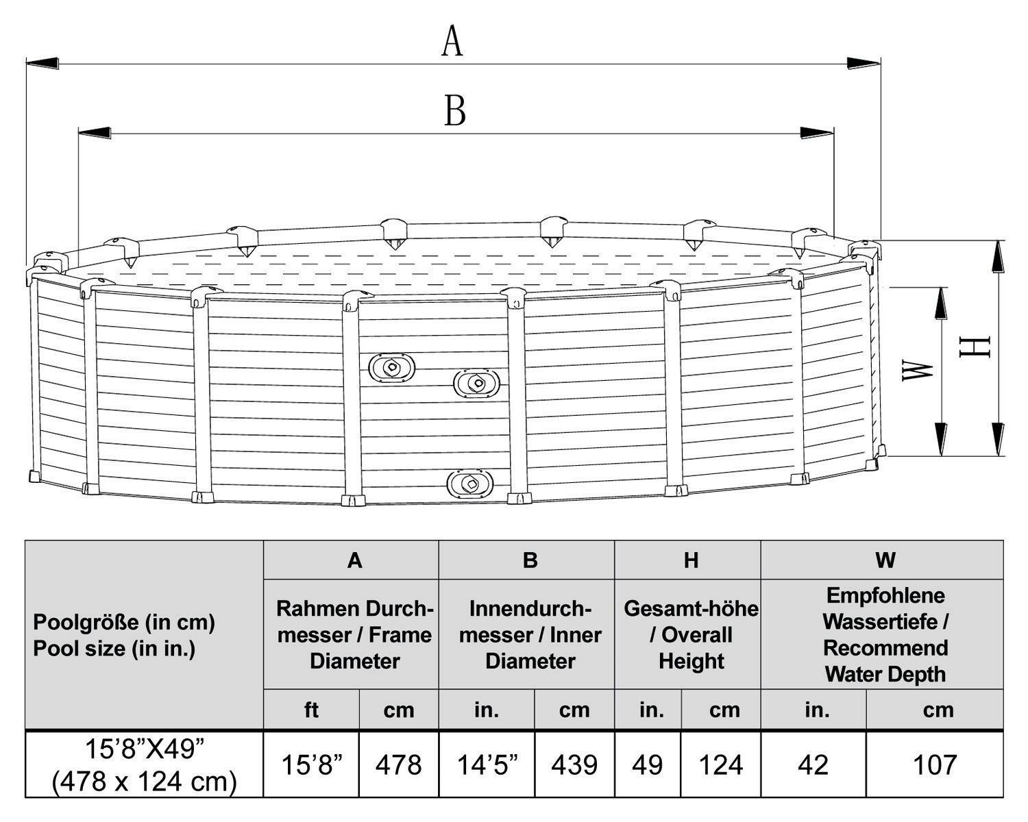 Piscine: Intex Graphit Frame Pool Set Ø478x124cm – Nuovo e nell'imballaggio originale da Bottighofen venduto da zaap 6