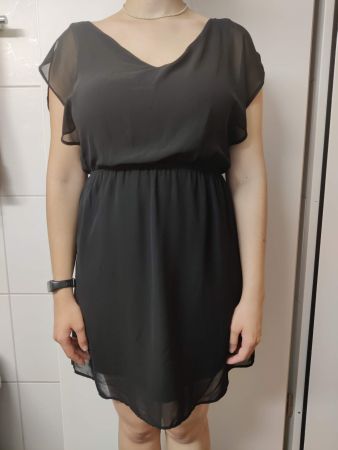 Bequemes schwarzes Kleid, Pimkie, M