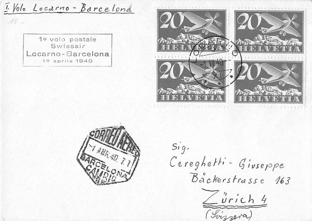 Alle Briefmarken: uralter FLUGBRIEF 1940 mit VB 4y !!! – Gebraucht aus Lufingen von Rac0