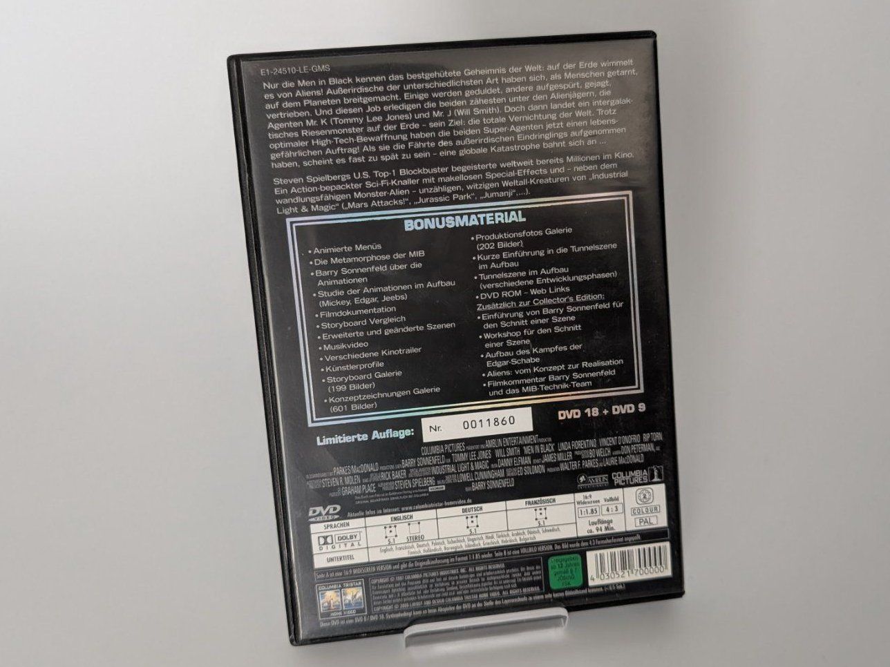 Tutti i DVDs: Men in Black Special Limited Edition – Usato da Ostermundigen venduto da TradeLab 1