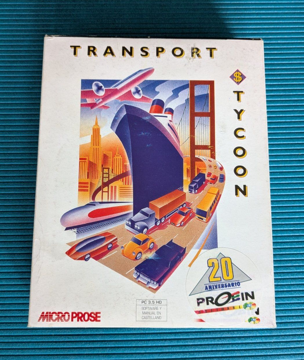 Giochi: Transport Tycoon, seltene spanische Version, PC Big Box 1994 – Usato da Basel venduto da Rromanv
