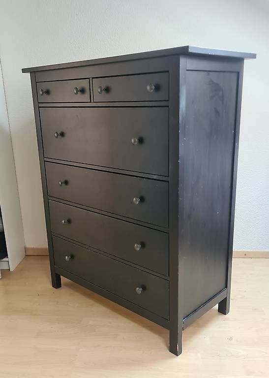 Kommoden: IKEA Hemnes Kommode schwarz, 6 Schubfächer – Gebraucht aus Bern von Amasit 4