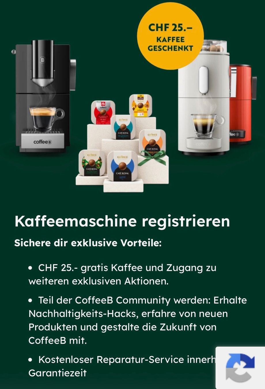 Coffee B Kaffeemaschinen & Espressomaschinen: CoffeeB Globe schwarz, Fabrikneu – Neu und originalverpackt aus Wiedlisbach von Arsmusica 8