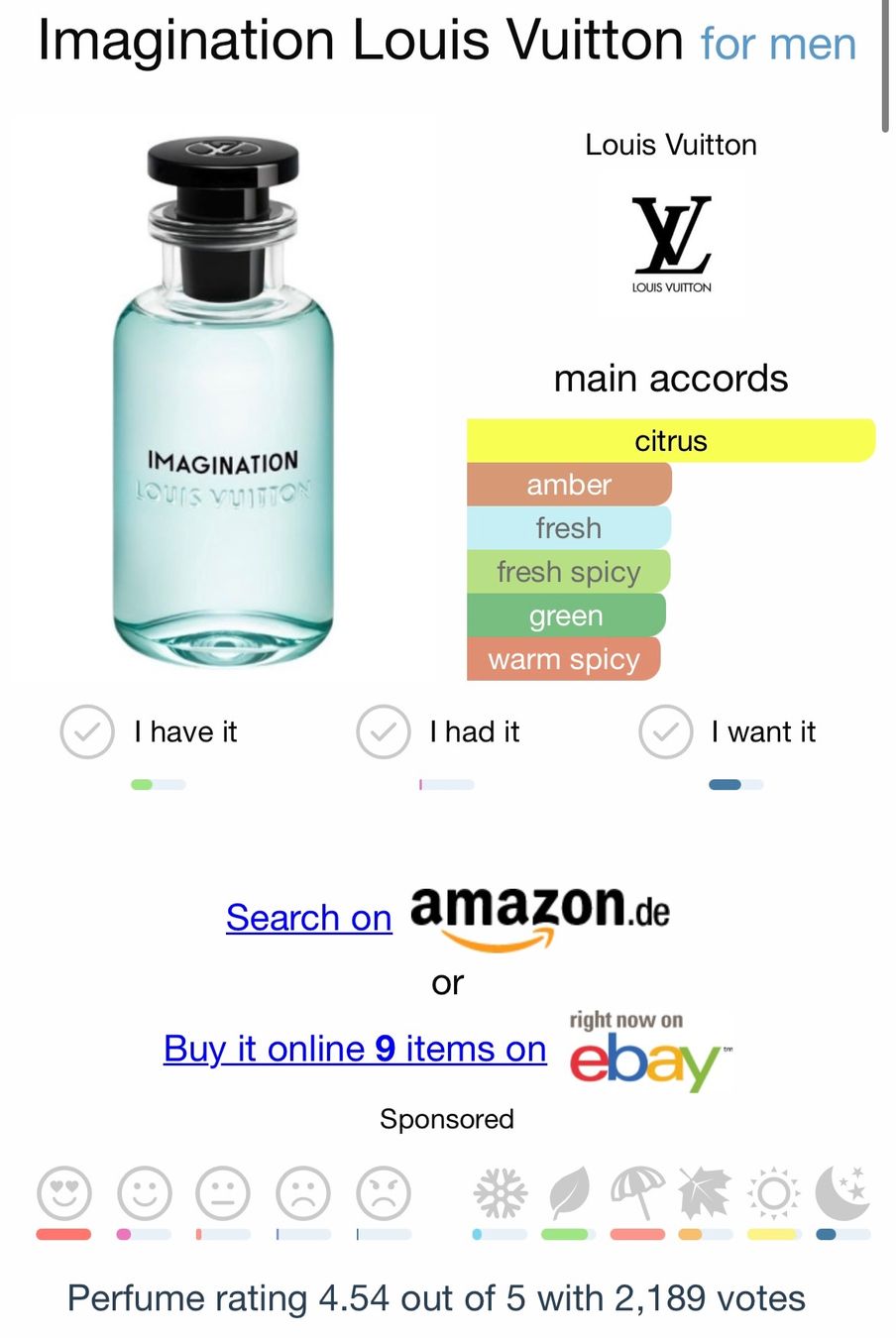 Profumi & Eau de Toilette: Milestone Intimation Abfüllung EDP5ml. LV IMAGINATION DUPE – Usato da Zürich venduto da deruja 4