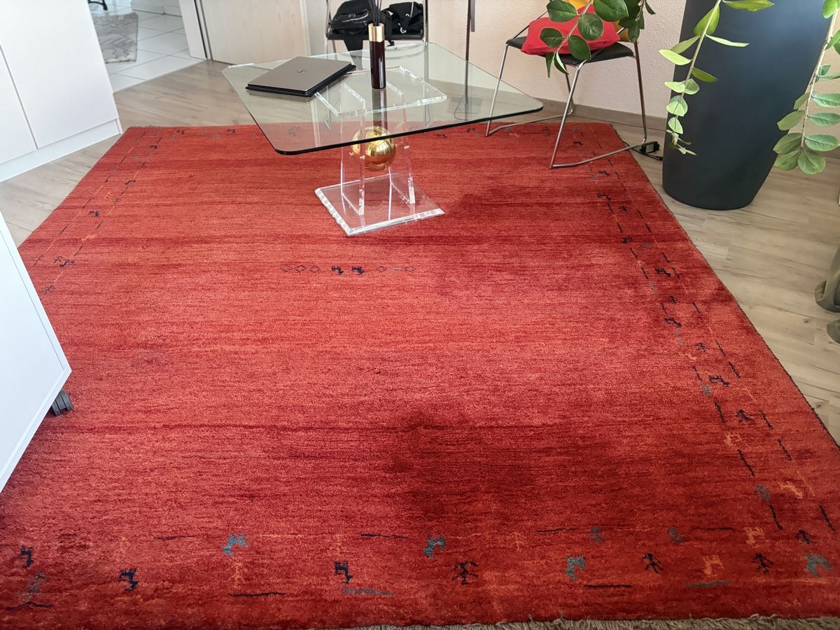 Gabbeh Teppiche: Gabbeh Nomaden Teppich mit Echtheit Zertifikat  – Gebraucht aus Cham von Manilu