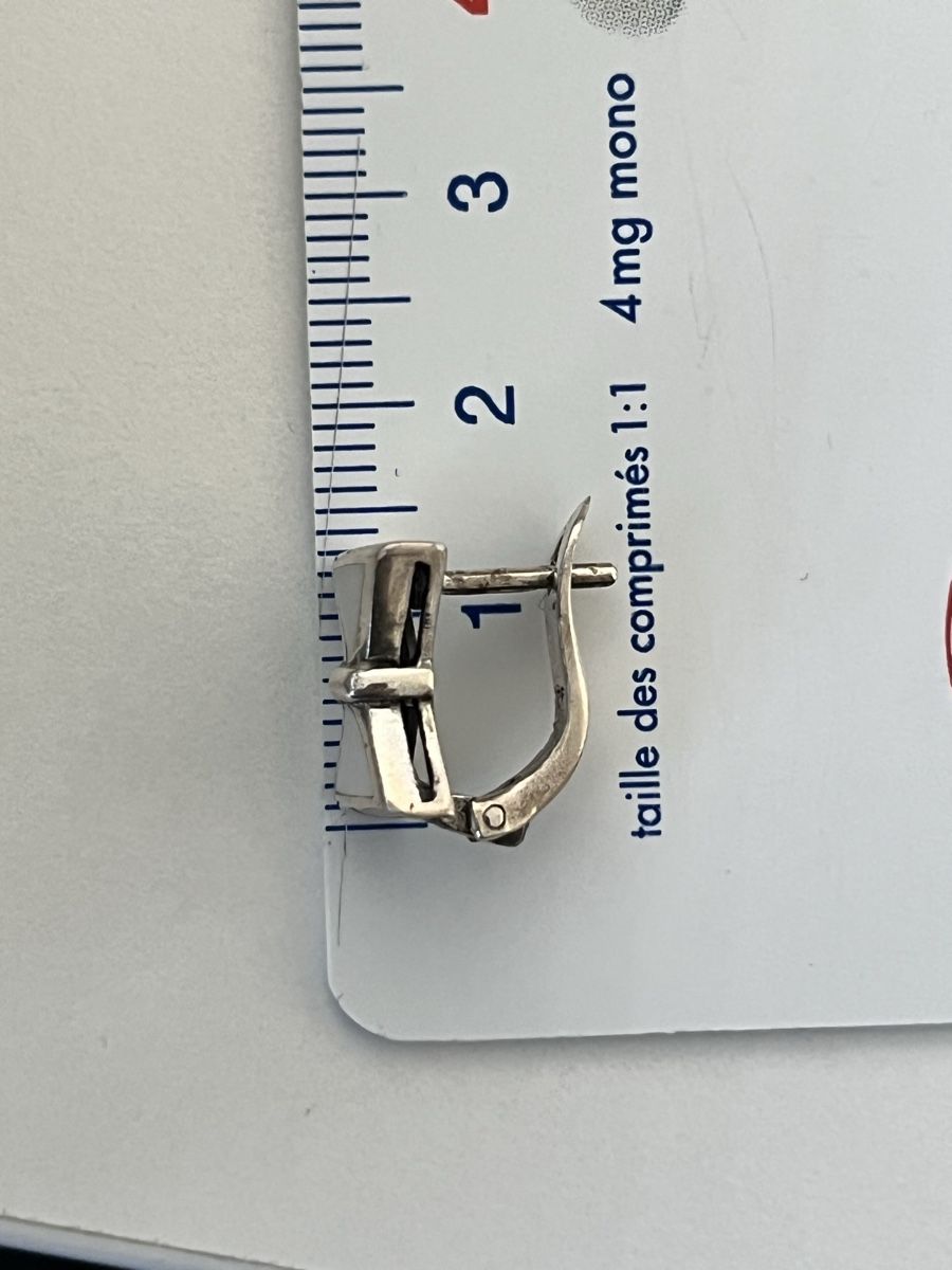 Orecchini pendenti & Orecchini a lobo: Vintage Silber 925 Ohrringe Schleife Form – Usato da Köniz venduto da mil_p 1