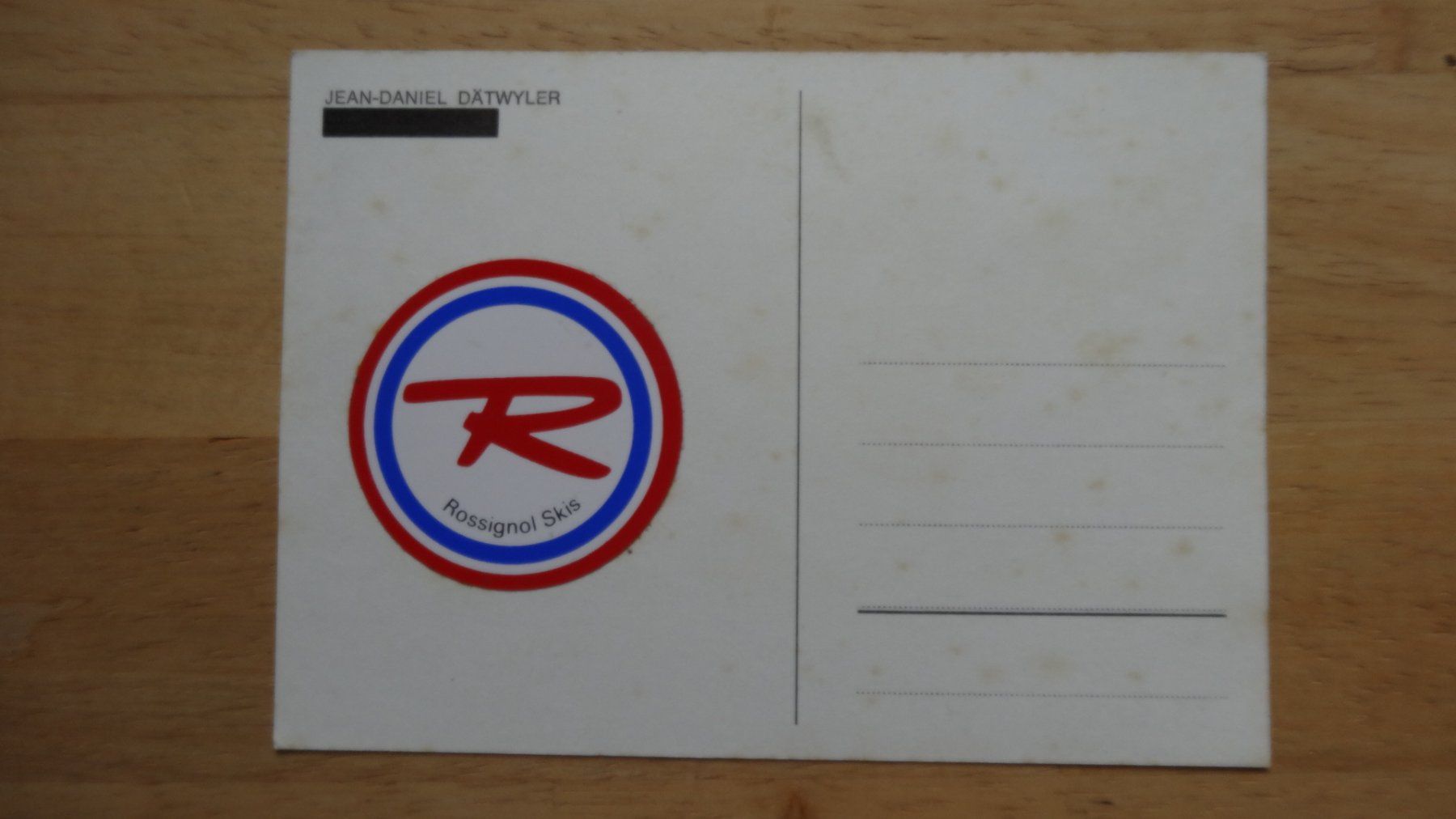 Ansichtskarten: Carte Postale Vintage  Jean-Daniel Dätwyler – Gebraucht aus Rebeuvelier von falcon58 1