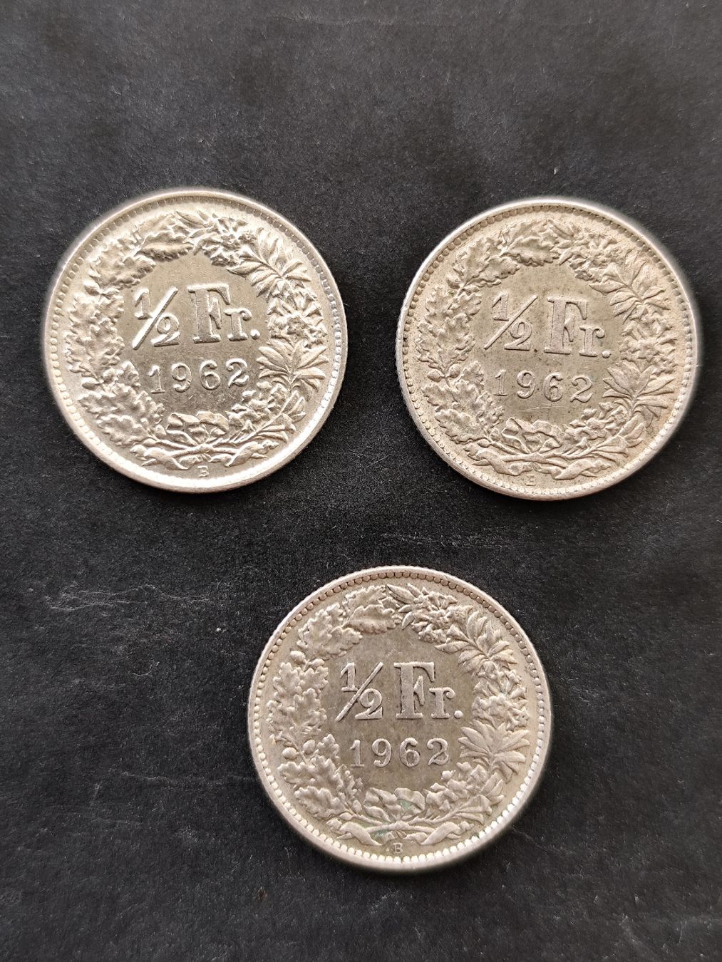 Tutti le monete: 50rappen silber 3x 1962 – Usato da minusio venduto da bierbrauer