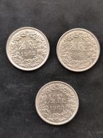 50rappen silber 3x 1962