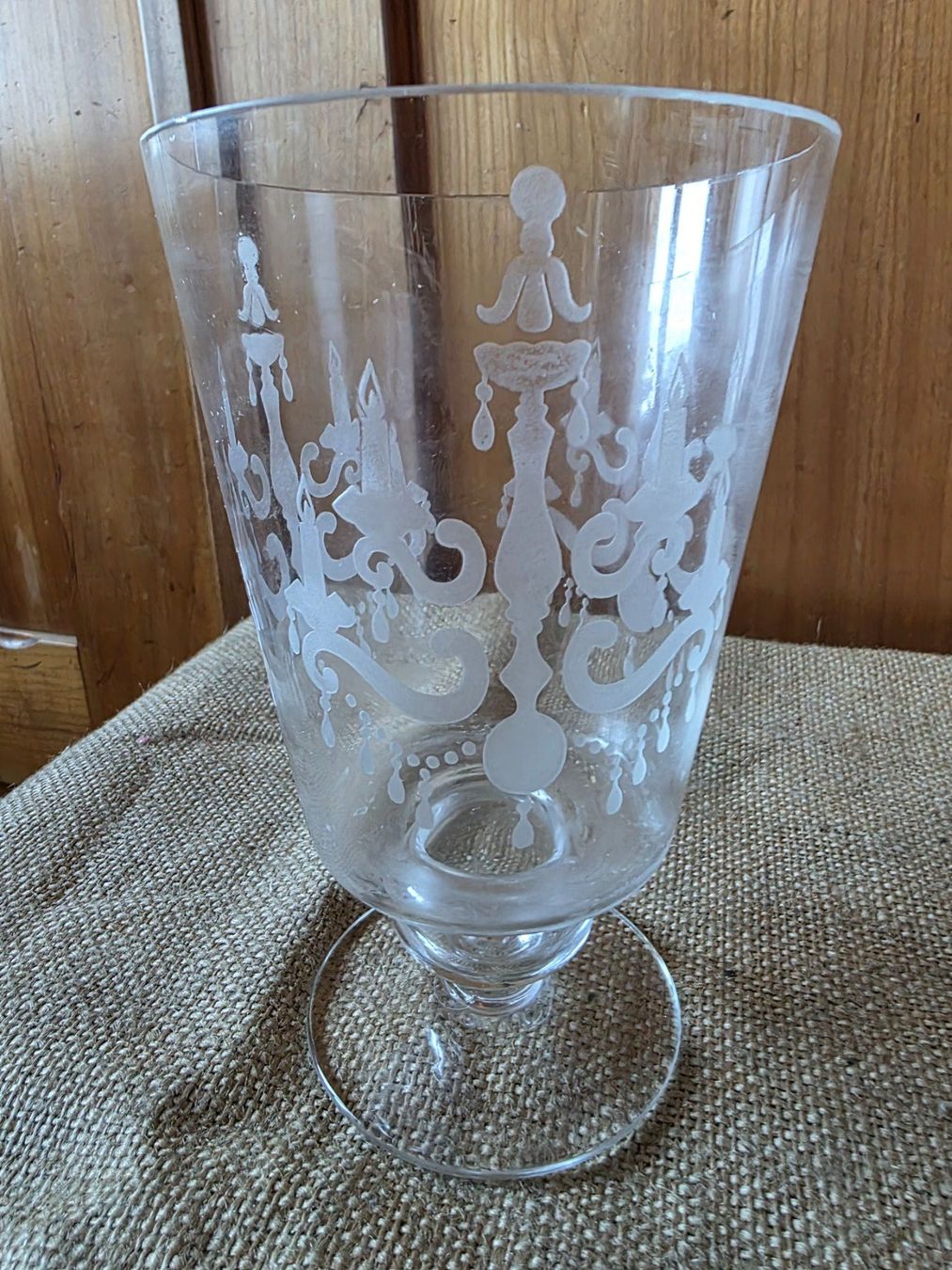 Bicchieri: 2 Glas Kelch Gläser Vasen Kerzenständer 18 cm – Usato da Walterswil BE venduto da Lonitti 2