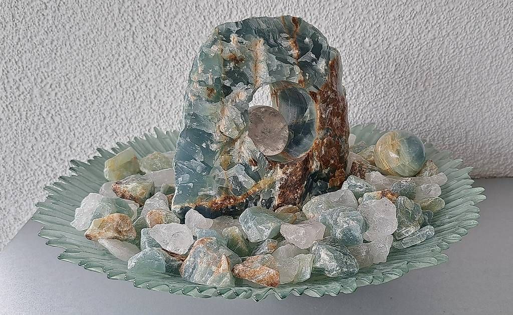 Stagni & Fontane ornamentali: Zimmerbrunnen Blauer Onyx – Usato da Stans venduto da wer_fd5f 2