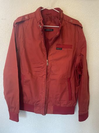 Members Only Burgundy Jacket L
