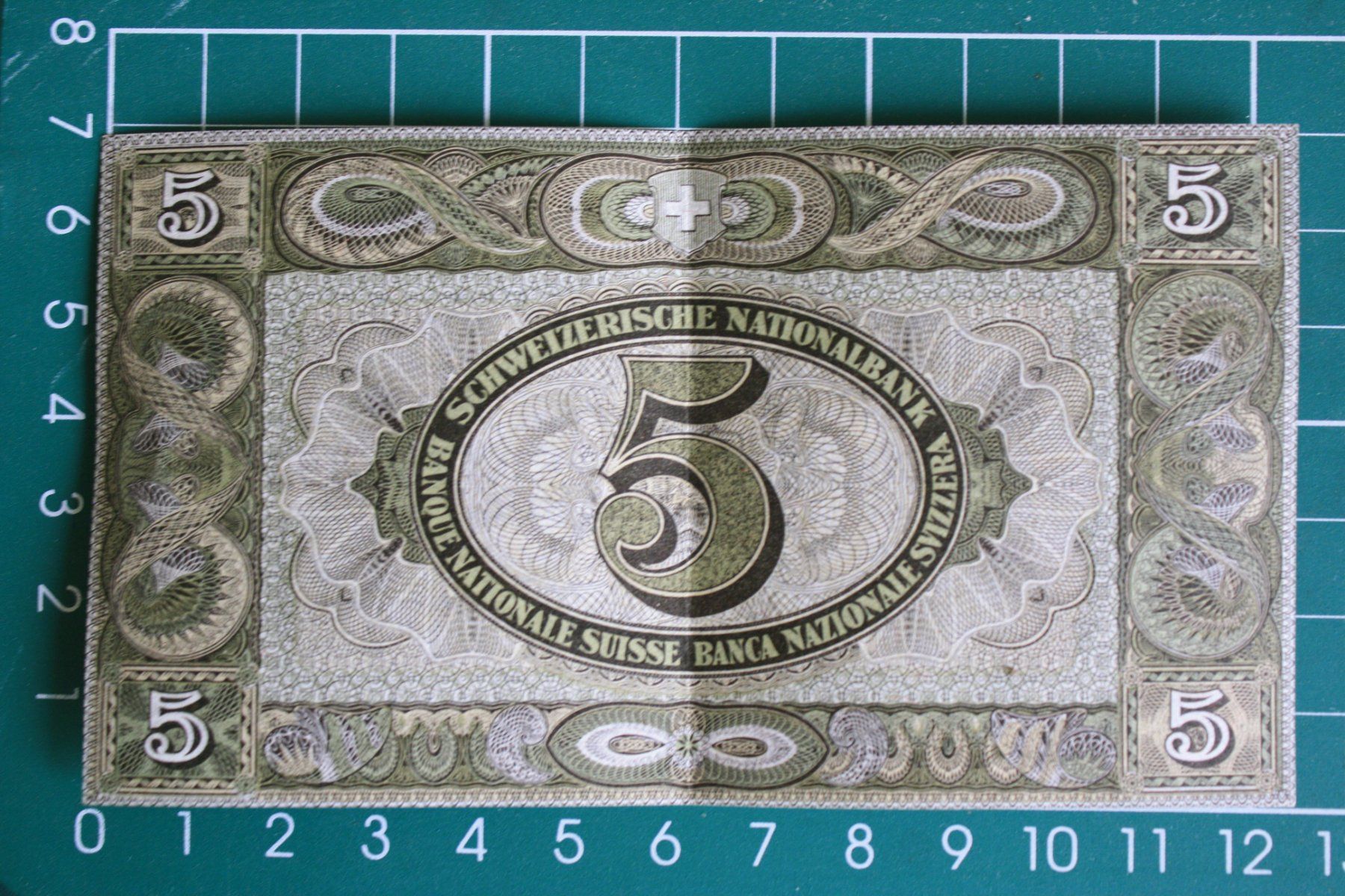 Banknoten: schweizer wilhelm tell banknote 5 franken 1944 – Gebraucht aus Laupen BE von Gufi57 1