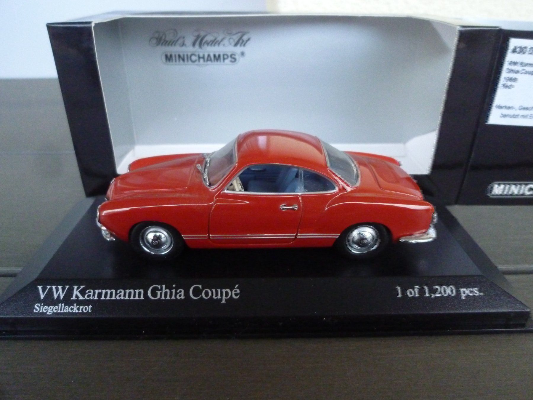 Minichamps Modellini d'auto: VW Karmann Ghia Coupè (1966) – Nuovo e nell'imballaggio originale da Flawil venduto da Imperiosud 2