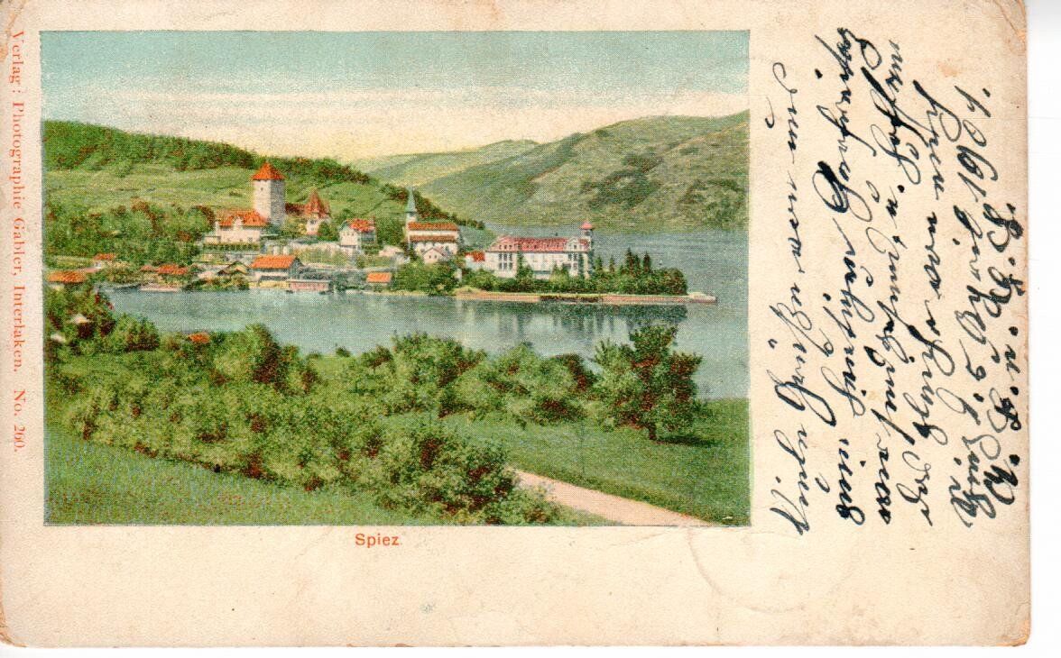Cartes postales: Spiez 1901 – D'occasion à Wolhusen par Curver9