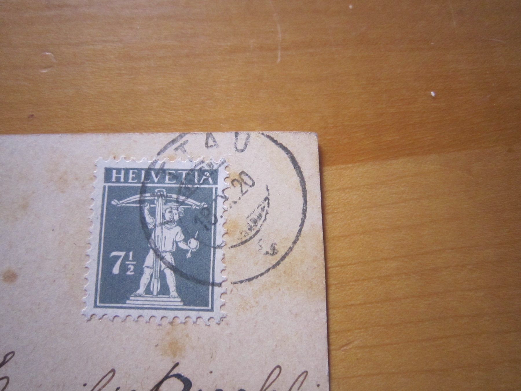 Cartoline postali: No 8 Postkarte PAAR 1920 – Usato da Gordola venduto da Polentaefung 2