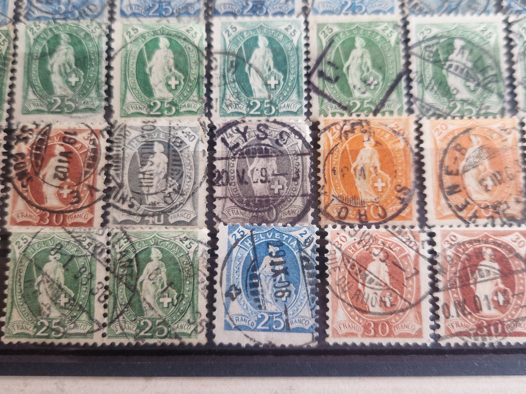 Tutti i francobolli: Ansammlung Stehende, nicht bestimmt, ab 1.- – Usato da Burgdorf venduto da Glossy01 8
