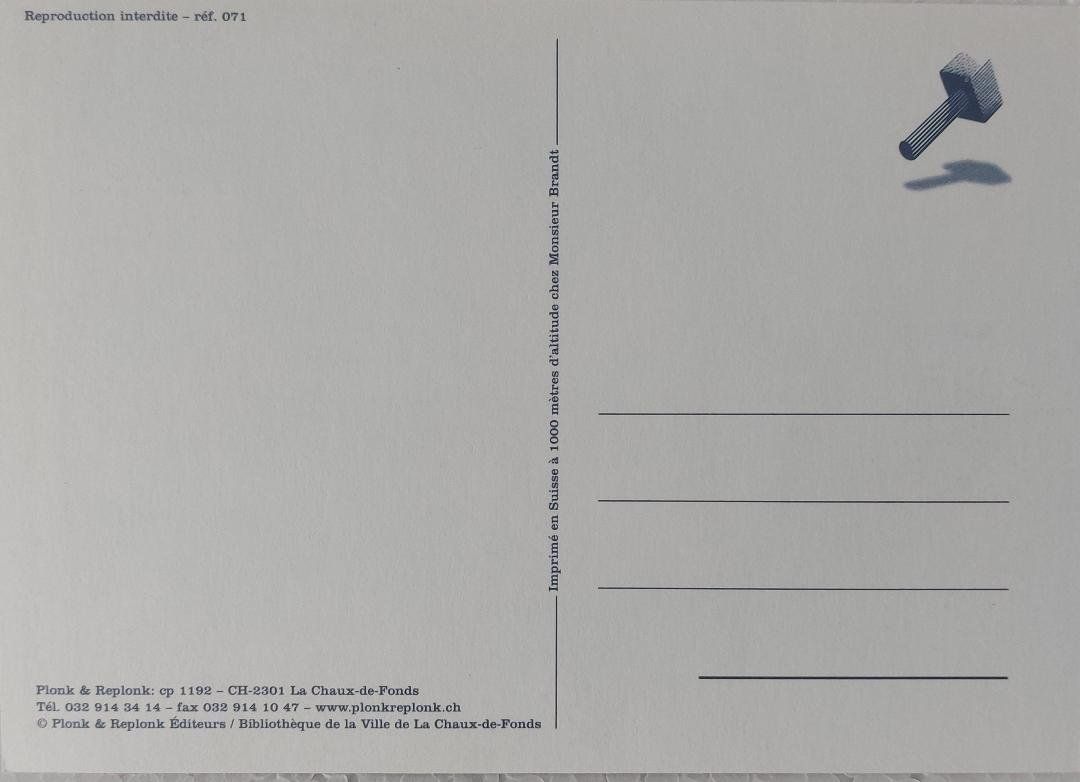Cartoline postali: Plonk & Replonk - LA CHAUX-DE-FONDS -  réf 071 – Nuovo (secondo la descrizione) da Delémont venduto da Domdom1 1