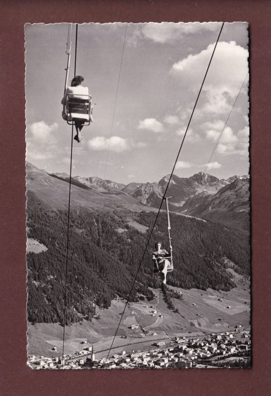 Cartoline postali: DAVOS - Sessellift Schatzalp-Strelapass – Usato da Pully venduto da nicecards