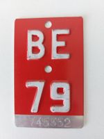 Velonummer BE 79 plaque Velo