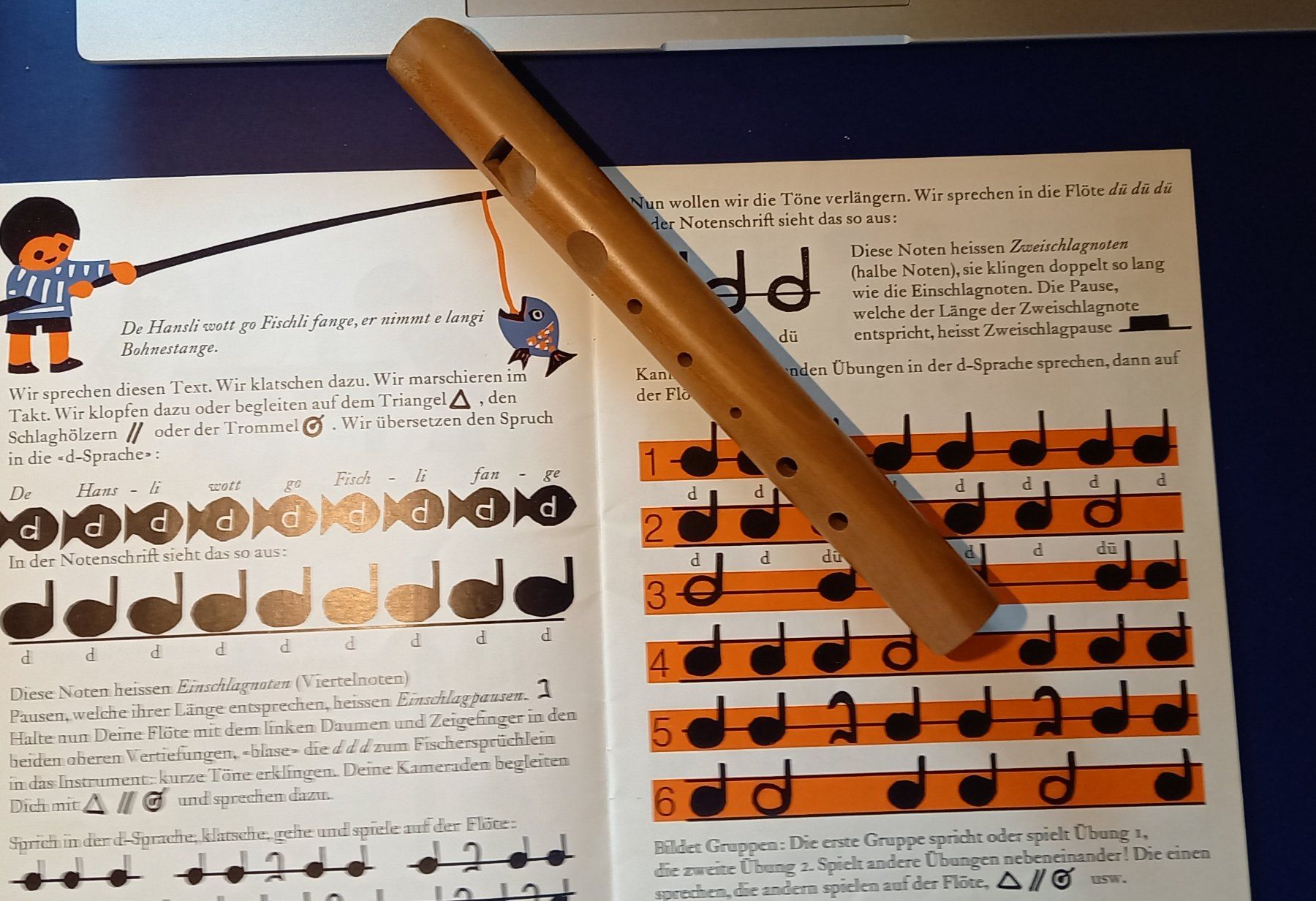 Musikinstrumente: Kinder-Sechstonflöte ca 23 cm / 1 – Gebraucht aus Oberembrach von peeeg 1