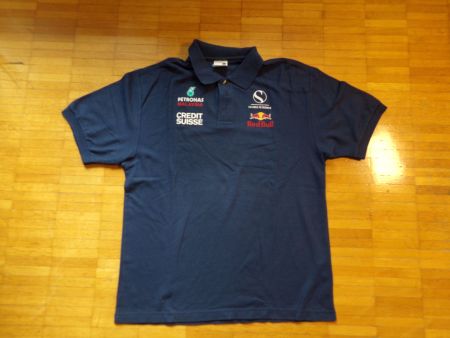 Herren Poloshirt blau  Gr. L   SAUBER PETRONAS  Red Bull