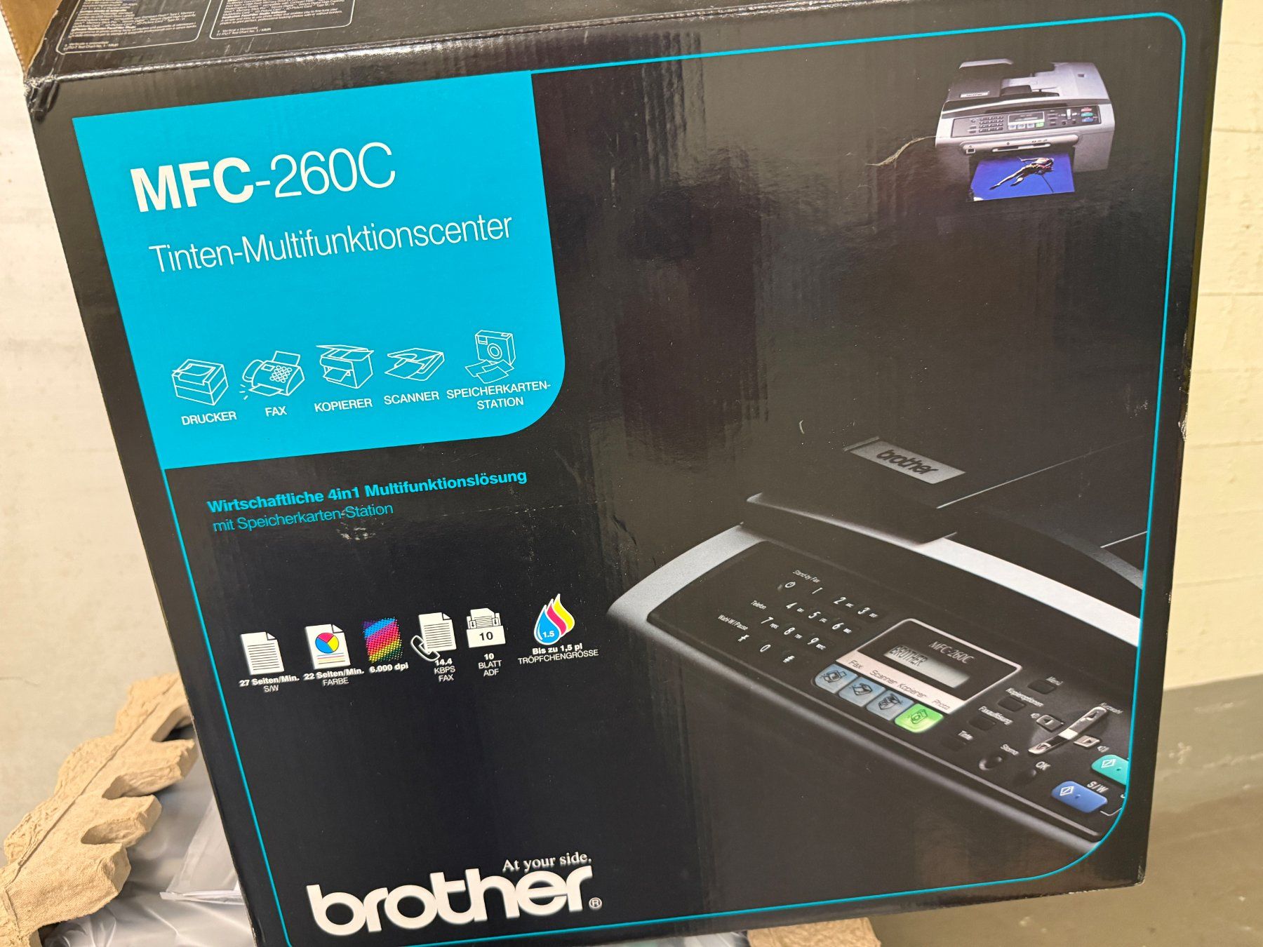 Brother Drucker: Brother MFC-260C Tinten-Multifunktionscenter – Neu (gemäss Beschreibung) aus Schlieren von Stadtammannamt_8952 2