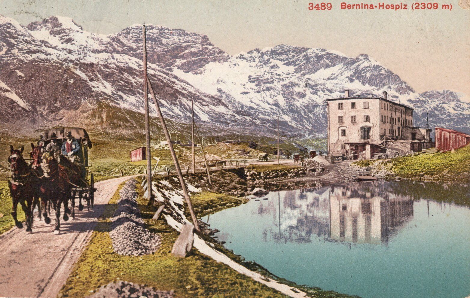 Ansichtskarten: Postkarte Bernina Hospitz – Gebraucht aus LAUFENBURG von fix.lfbg