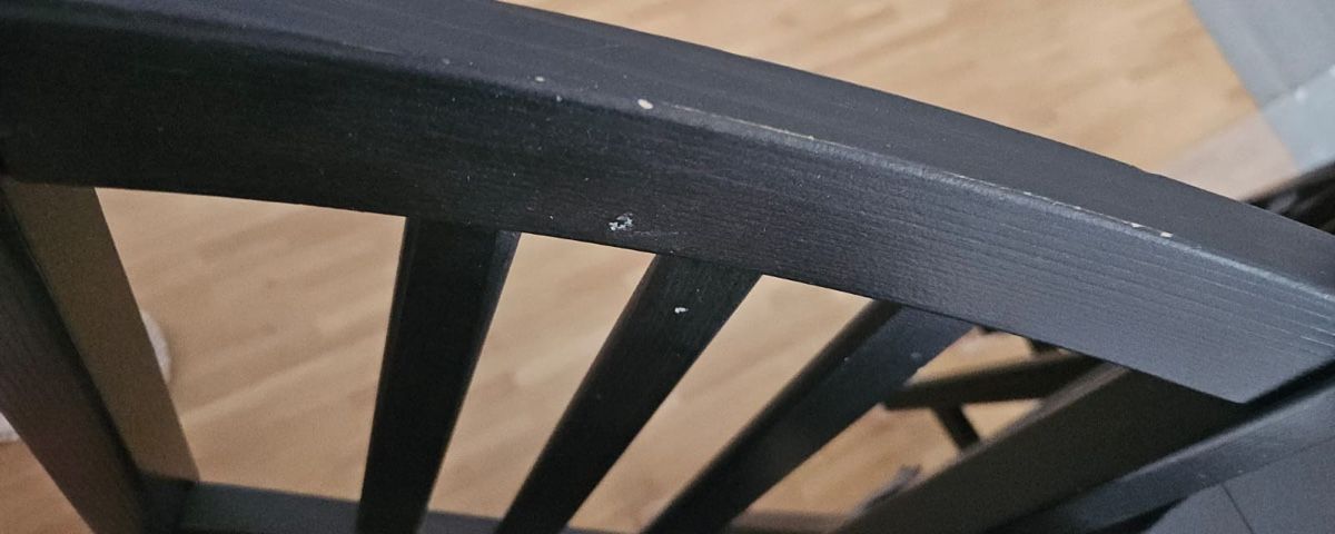 Ikea Set di tavolo e panche: Dining Table Set Black 175cmx95cm with 6 Chairs Used – Usato da Wettingen venduto da mor_mhh2 9