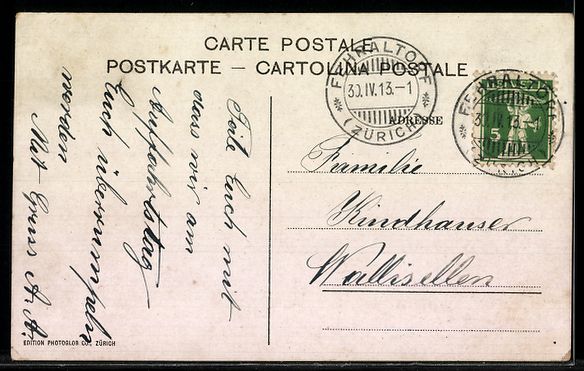 Cartes postales: AK Thun, Blick auf das Schloss – D'occasion à Berlin par bartko-reher 1
