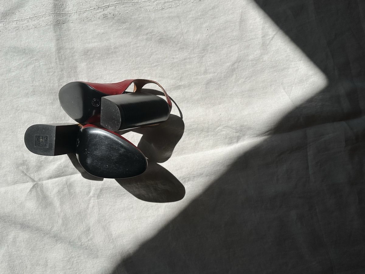 Dries Van Noten Chaussures femmes: Dries Van Noten red Slingback Pumps – Neuf (Voir description) à Gandria par dyscpk 4