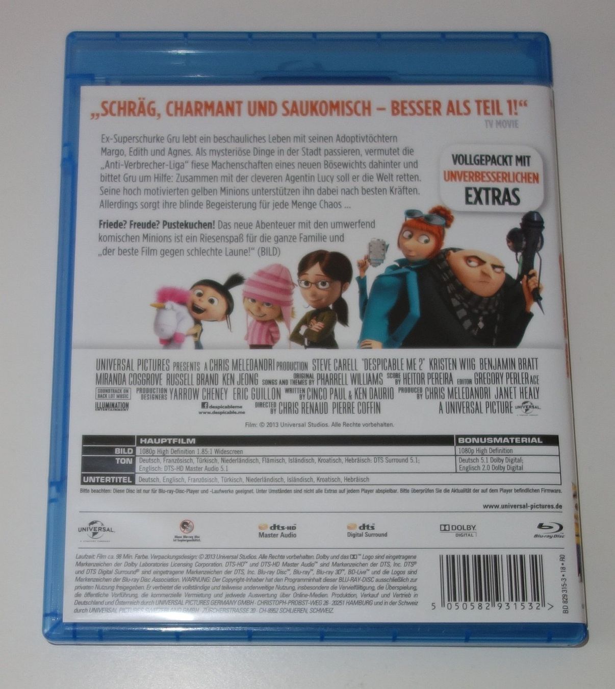 Tous les DVDs: ICH - EINFACH UNVERBESSERLICH 2   [Blu-ray] – D'occasion à Dietlikon par Web-Trader 3
