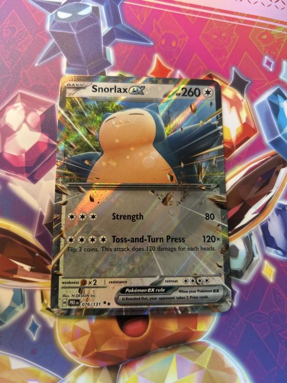 Pokémon Snorlax Ex 076/131 - Prismatic Evolution - EN (Neu (gemäss