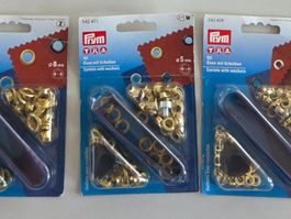Prym Ösen 5mm gold NEU