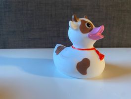 Badeente Kuh braun