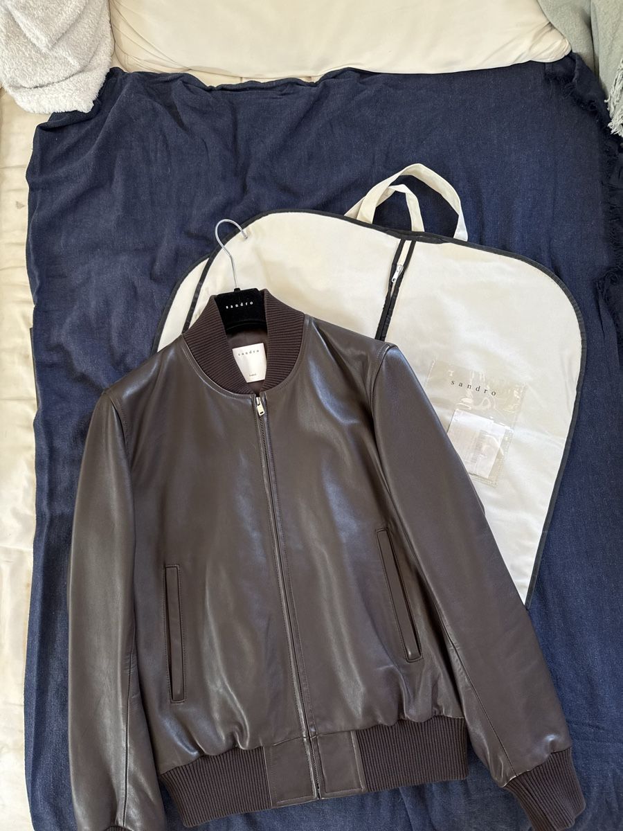 Sandro Jacken: Sandro Leather Jacket – Neu (gemäss Beschreibung) aus Coppet von 63psells 5