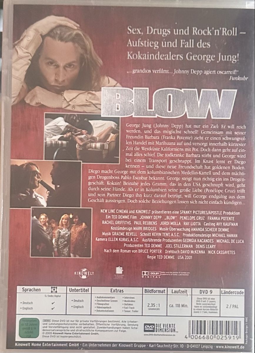 Alle DVDs: Blow DVD guter Zustand – Gebraucht aus Malters von Gustov 1