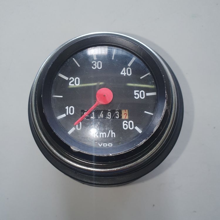 Tacho VDO Oldtimer Klassiker 60 km/h mit Halter siehe Fotos (Gebraucht ...