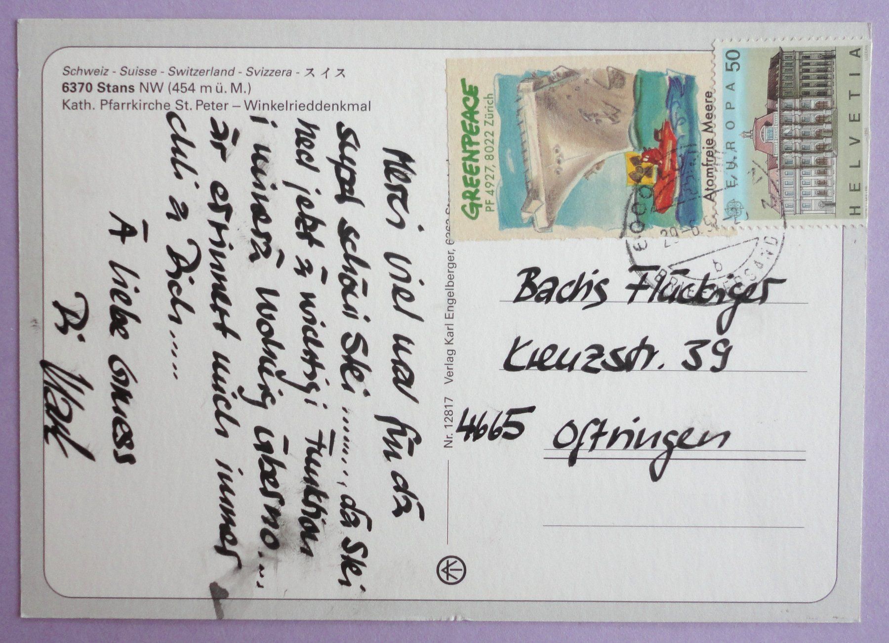 Cartes postales: Stans NW (454 m ü.M.) – D'occasion à Fétigny par Billy2miny 1