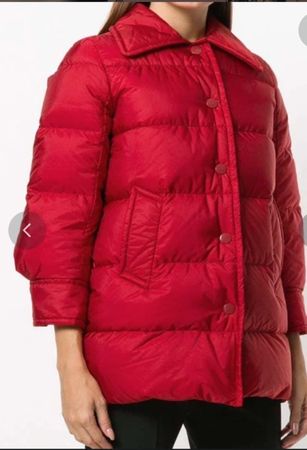 Prada red down puffer jacket