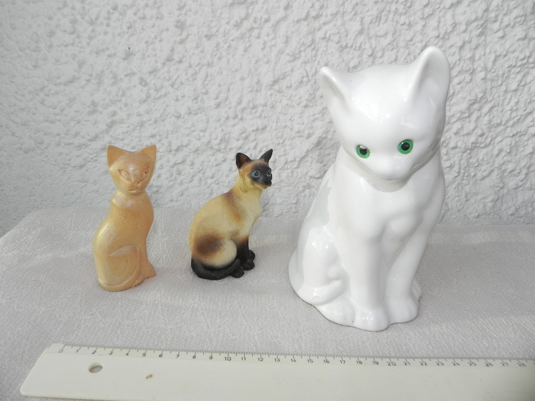 Statuette: Katzen Figuren Deko Sammlung 3 Stk – Usato da Stallikon venduto da pcerny16 2
