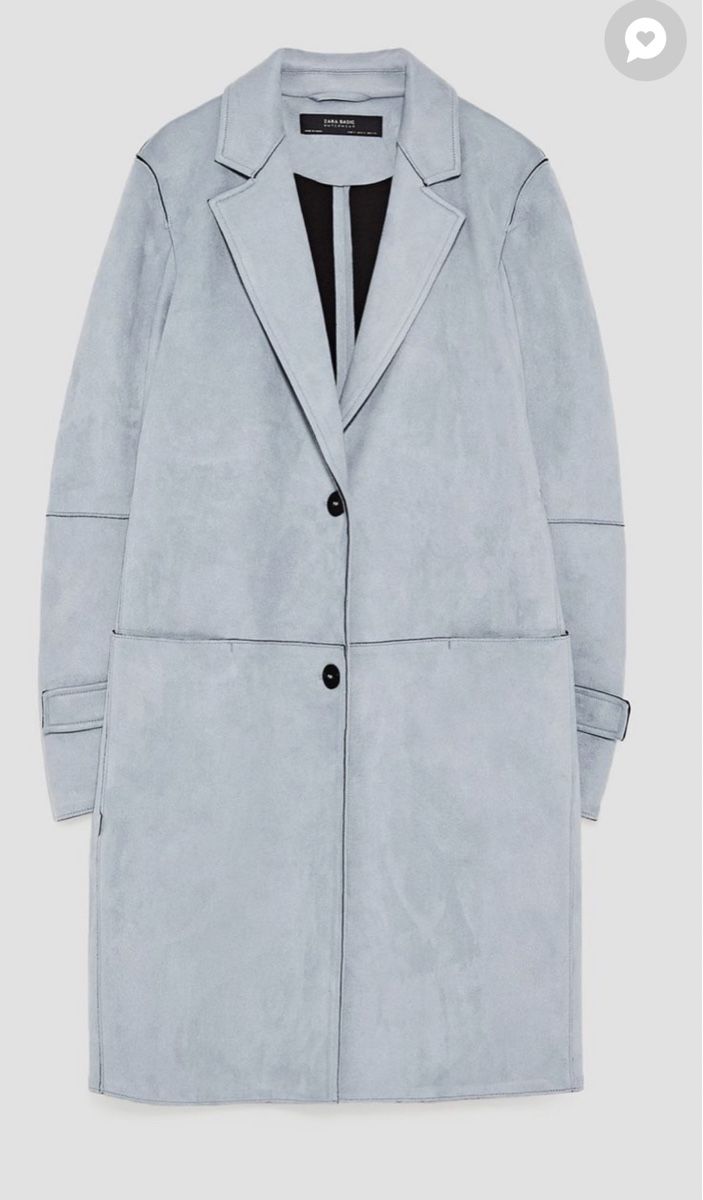 Zara Cappotti: Neu - zara Mantel, große M, blaugrau – Nuovo (secondo la descrizione) da Zürich venduto da ZuriShrek 1