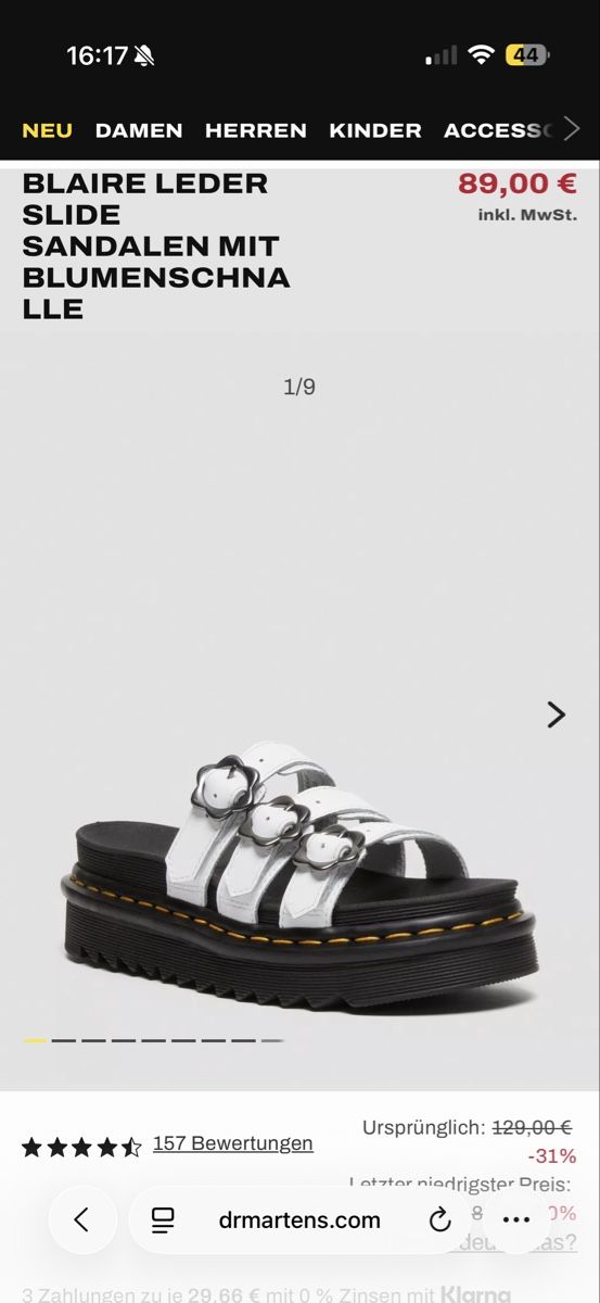Dr. Martens Damenschuhe: Dr. Martens weisse Sandalen Gr. 36.5 – Gebraucht aus Müntschemier von R.e.b.e.c.c.a 4
