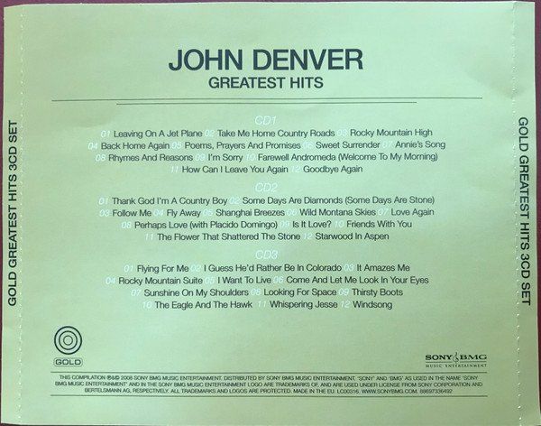 CDs: Denver John: Greatest Hits - 3CD - Tin Box – Neu und originalverpackt aus Steinhausen von Vilivinili 1