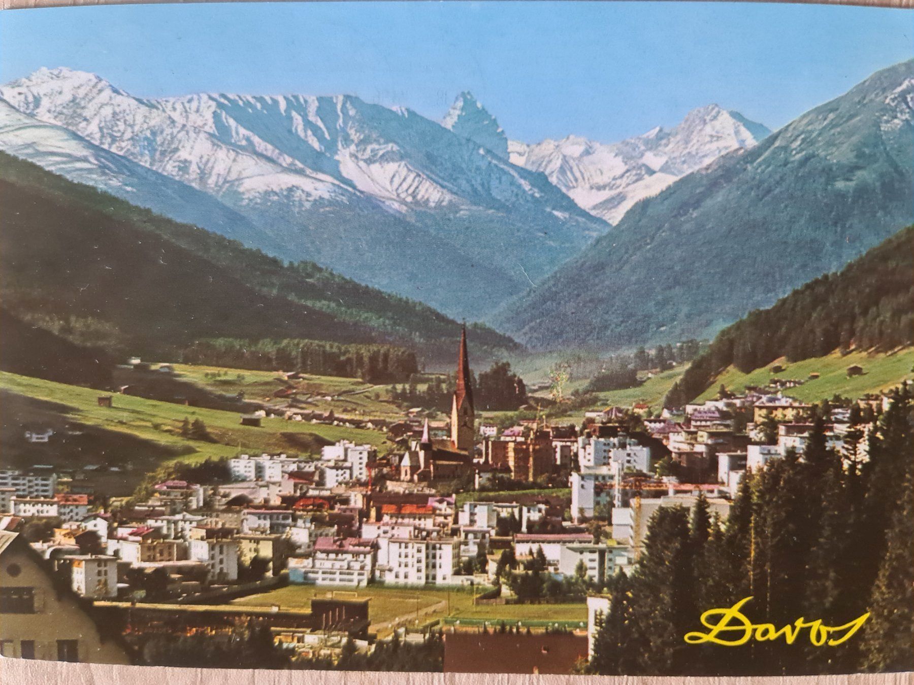 Cartoline postali: Ansichtskarte Davos – Usato da Dintikon venduto da Vexi