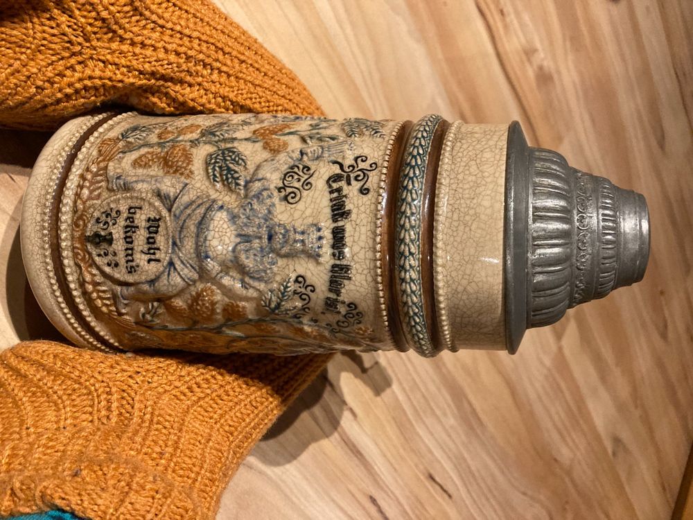 Cottage Creek Bier-Sparschwein Aus Keramik – Weißes Bierkrug-Design Mit Abnehmbarem Deckel, Geschenkbox
