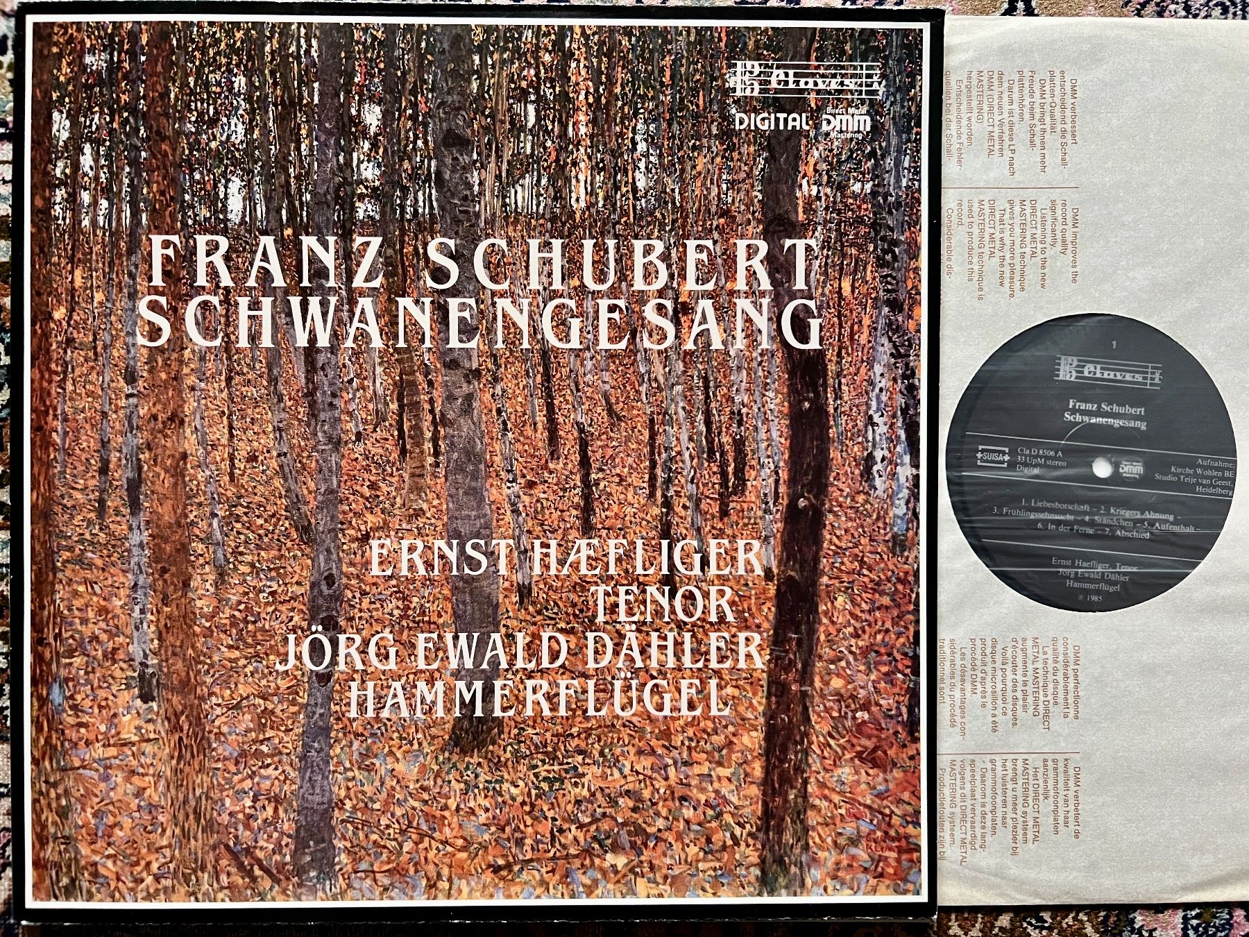 Dischi in vinile: Schubert Schwanengesang Haefliger Dähler CH LP GEWASCHEN TOP – Usato da Unterseen venduto da vinylmore